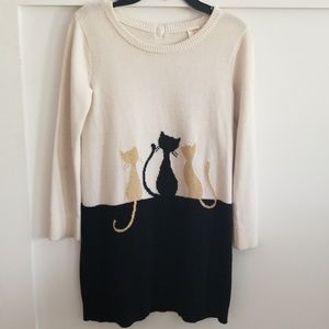 Gymboree - Girl's Kitty Sweater Dress (Sz 10)